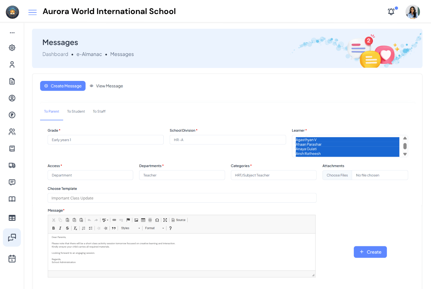 Aurora World International School
